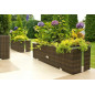 Jardinière rectangulaire XL - Résine tressée - 150 cm- lot de 4 Jardinière rectangulaire XL - Résine tressée - 150 cm- lot de 4