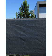 Filet brise vue gris anthracite 1m20 de haut x 50 m, brise vue pvc