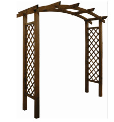 Arche de jardin en bois Akebia. Support pour plantes grimpantes. Arche pour rosier grimpant.