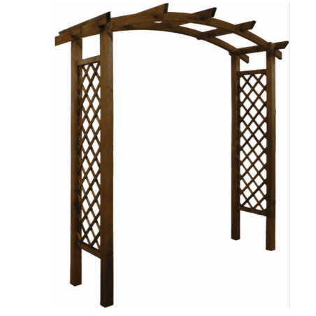 Arche de jardin en bois Akebia. Support pour plantes grimpantes. Arche pour rosier grimpant.