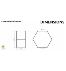 Abri-bûches Hexagonal en Acier peint