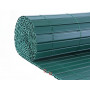 Canisses PVC vert foncé H180cm pour panneaux grillage 2,50m.