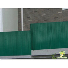 Canisses PVC vert foncé H120cm pour panneaux grillage 2,50m.