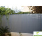Canisses PVC Gris Perle 120cm spécial panneaux grillage 2,50m. Canisses PVC Gris Perle 120cm spécial panneaux grillage 2,50m.