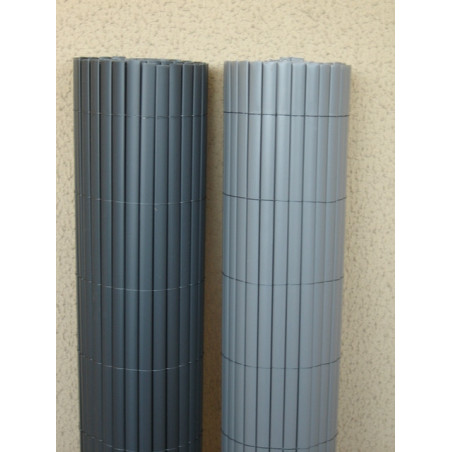Canisses PVC Gris Anthracite 120cm spécial panneaux grillage 2,50m.