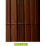 Canisses PVC coloris NOYER H180cm pour panneaux grillage 2,50m.