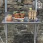 Table à rempoter 80x50cm en aluminium Table à rempoter 80x50cm en aluminium