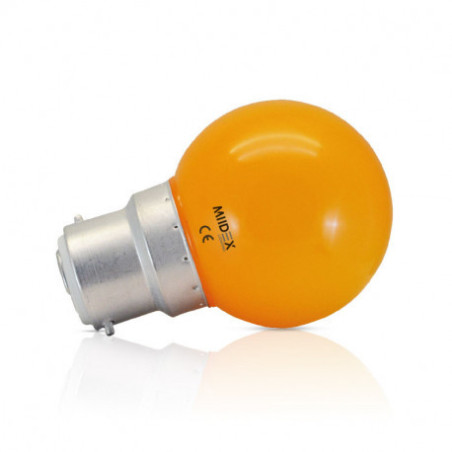 AMPOULE LED B22 BULB 1W - couleur au choix