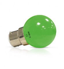 AMPOULE LED B22 BULB 1W - couleur au choix