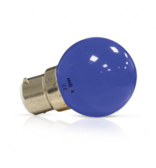 AMPOULE LED B22 BULB 1W - couleur au choix