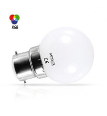 AMPOULE LED B22 BULB 1W - couleur au choix