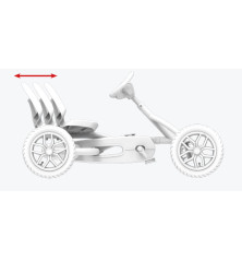 Kart à pédales Berg BUDDY White Blanc et rose 