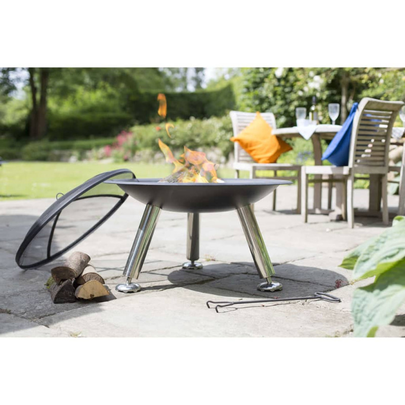 RedFire Vasque à feu Chicago Noir Acier 75 cm 85013 RedFire Vasque à feu Chicago Noir Acier 75 cm 85013