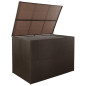 Coffre de jardin Marron 150x100x100cm Résine tressée Coffre de jardin Marron 150x100x100cm Résine tressée