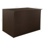 Coffre de jardin Marron 150x100x100cm Résine tressée Coffre de jardin Marron 150x100x100cm Résine tressée