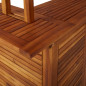 Table de bar d'extérieur avec toit 122x106x217 cm Bois d'acacia Table de bar d'extérieur avec toit 122x106x217 cm Bois d'acacia