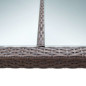 Table à dîner d'extérieur Marron 200x150x74 cm Résine tressée Table à dîner d'extérieur Marron 200x150x74 cm Résine tressée