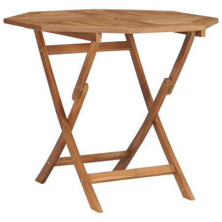 Table pliable de jardin 85x85x76 cm Bois de teck solide