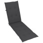 Chaise de terrasse avec repose-pied et coussin Acacia solide Chaise de terrasse avec repose-pied et coussin Acacia solide
