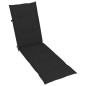 Chaise de terrasse avec repose-pied et coussin Acacia solide Chaise de terrasse avec repose-pied et coussin Acacia solide