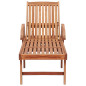 Chaises longues 2 pcs avec table et coussin Bois de teck solide Chaises longues 2 pcs avec table et coussin Bois de teck solide
