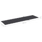 Chaises longues 2 pcs avec table et coussin Bois de teck solide Chaises longues 2 pcs avec table et coussin Bois de teck solide