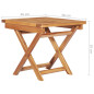 Chaises longues 2 pcs avec table et coussin Bois de teck solide Chaises longues 2 pcs avec table et coussin Bois de teck solide