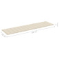 Chaises longues 2 pcs avec table et coussin Bois de teck solide Chaises longues 2 pcs avec table et coussin Bois de teck solide