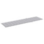 Chaises longues 2 pcs avec coussin gris Bois de teck solide Chaises longues 2 pcs avec coussin gris Bois de teck solide