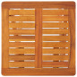 Chaises longues 2 pcs avec table et coussins Acacia solide Chaises longues 2 pcs avec table et coussins Acacia solide