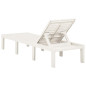 Chaise longue Plastique Blanc Chaise longue Plastique Blanc
