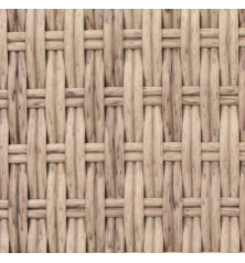 Chaise longue d'extérieur Résine tressée Beige
