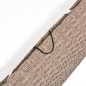 Chaise longue d'extérieur Résine tressée Beige Chaise longue d'extérieur Résine tressée Beige