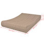 Chaise longue d'extérieur Résine tressée Beige Chaise longue d'extérieur Résine tressée Beige