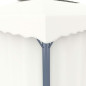 Tonnelle avec rideau 4x3 m Blanc crème Aluminium Tonnelle avec rideau 4x3 m Blanc crème Aluminium