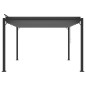 Tonnelle avec toit à persienne 3x3 m Anthracite Tissu aluminium Tonnelle avec toit à persienne 3x3 m Anthracite Tissu aluminium