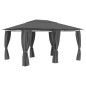 Tonnelle de jardin avec rideaux 4 x 3 m Anthracite Tonnelle de jardin avec rideaux 4 x 3 m Anthracite