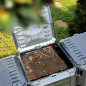 Composteur de jardin Noir 1600 L Composteur de jardin Noir 1600 L