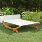 Hamac 165x188,5x46 cm Bois courbé massif Crème Hamac 165x188,5x46 cm Bois courbé massif Crème
