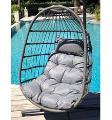 Fauteuil de jardin suspendu Pliant - Forme oeuf