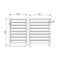 Cache Poubelle - Bois - Simple - Neston - 77,5 x 96,5 x H120cm Cache Poubelle - Bois - Simple - Neston - 77,5 x 96,5 x H120cm