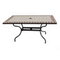 Table de jardin Rectangulaire - Métal et Mozaique Table de jardin Rectangulaire - Métal et Mozaique
