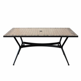 Table Coureur linge de table de jardin coureur Outdoor Nandine VIOLET-ROSE 42cmx145cm 