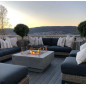 Table Brasero Gaz - MANHATTAN - Gris clair Table Brasero Gaz - MANHATTAN - Gris clair