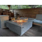Table Brasero Gaz - MANHATTAN - Gris clair Table Brasero Gaz - MANHATTAN - Gris clair