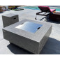 Table Brasero Gaz - MANHATTAN - Gris clair Table Brasero Gaz - MANHATTAN - Gris clair