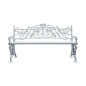 Banc de jardin - Aluminium plein et bois - "Lierre" - 145 cm Banc de jardin - Aluminium plein et bois - "Lierre" - 145 cm