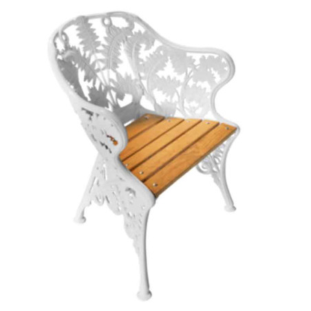 Fauteuil  de jardin Fonte et Bois- "Fougère"