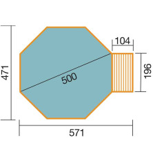 Piscine en bois tout inclus - 11,4 m³