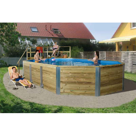 Piscine en bois tout inclus - 25,6